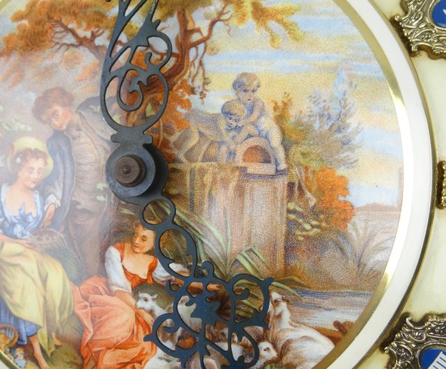 ヴィンテージ アンティーク フラゴナール ドイツ製 壁掛け時計 8 日間