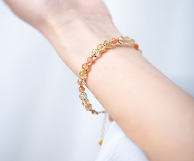 Sunstone Gold Filled popular Bracelet