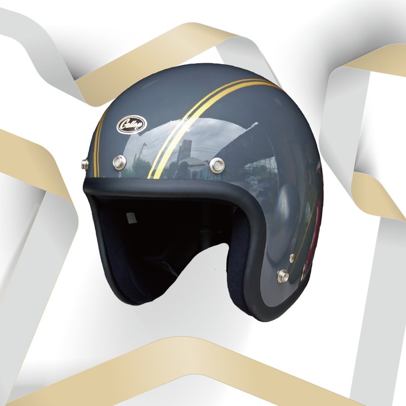 GALLOP BIJIN SERIES HELMET 美人系 3/4半罩安全帽 水泥灰 S-XXL - 安全帽 - 其他材質 