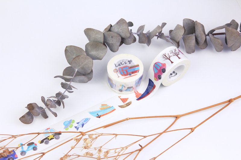 [Let's go] Washi tape by Lin-Hi - มาสกิ้งเทป - กระดาษ สึชมพู