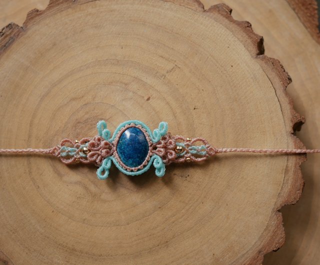 NB34/FW23~Phoenix Stone l Wax thread l hand-woven l bracelet