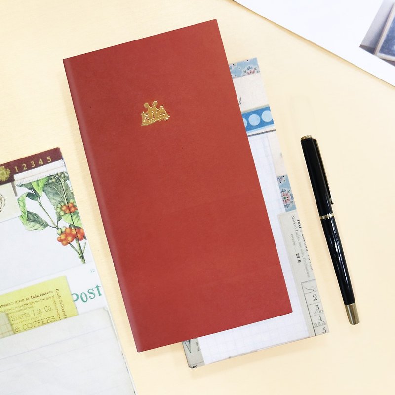 ノートブックを保管するCKN-001HA5スリムプロジェクトノート（No. 8）_赤铜 - ノート・手帳 - 紙 レッド