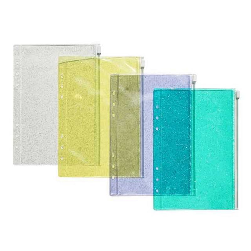 A5 size 6-hole inner page series-sequin clip chain bag, a total of four