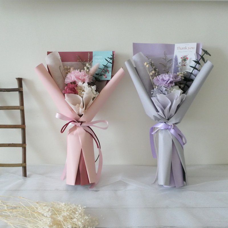 [Eternal Carnation Romantic Bouquet] Mother's Day Bouquet/Thank You Bouquet/Korean Packaging Bouquet - Dried Flowers & Bouquets - Plants & Flowers 