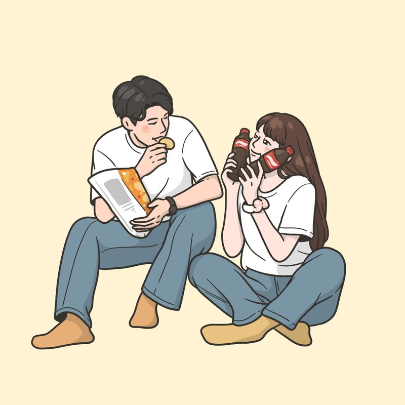 【客製化 似顏繪】電子檔 - 電子似顏繪/繪畫/插畫 - 其他材質 