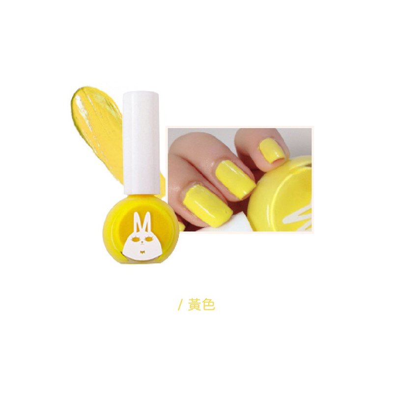 韓國 recipebox 韓兔可撕式水性兒童指甲油－活力黃 - 指甲油/指甲貼 - 其他材質 
