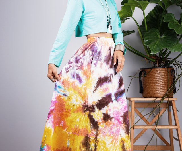 Colorful tie clearance dye skirt