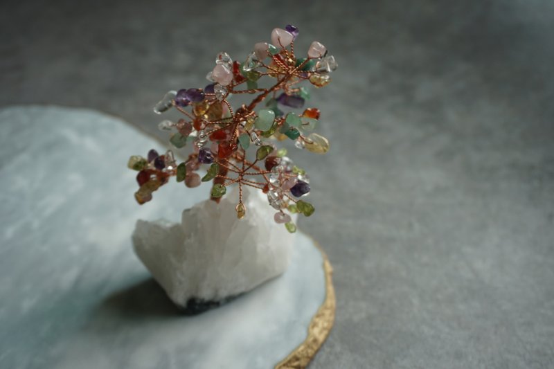Mian Clay Jazz extra-wide extension of Stone seven Chakra Crystal Tree Crystal energy [Guardian] - ของวางตกแต่ง - คริสตัล หลากหลายสี