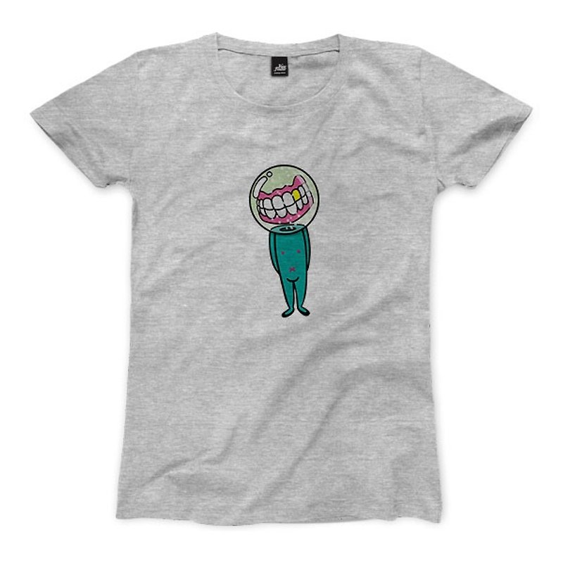 Space dentures - Deep Heather Grey - Women's T-Shirt - Women's T-Shirts - Cotton & Hemp Gray