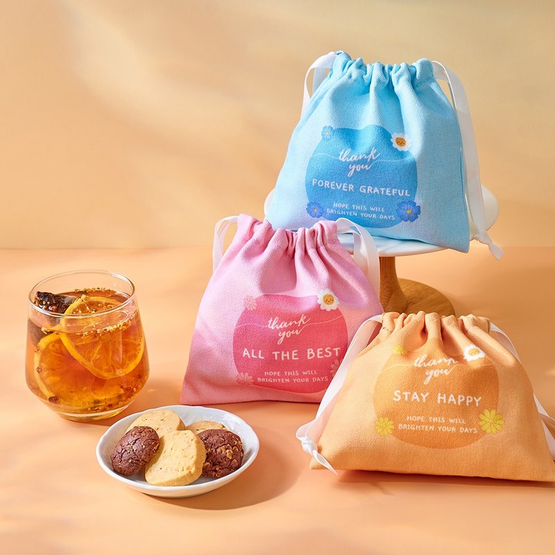 Nourishing Thank You Mini Gift Bag, Farewell Tea Bags, Farewell Cookies, Nourishing Tea, Butterfly Pastries & Cookies, Mixed Flavors Available - 健康食品・サプリメント - 紙 ピンク