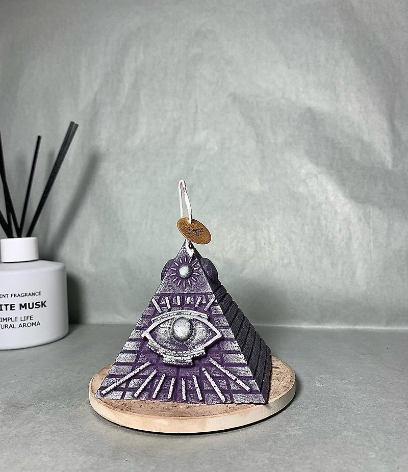 Handmade / Mysterious Pyramid Scented Candle - Candles & Candle Holders - Wax 