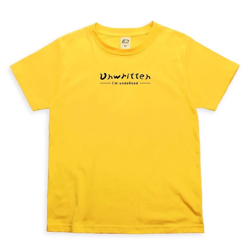 訂購【每人心中都有一首歌】Unwritten  短T/女上衣/男T恤/情侶T - 女 T 恤 - 棉．麻 黃色