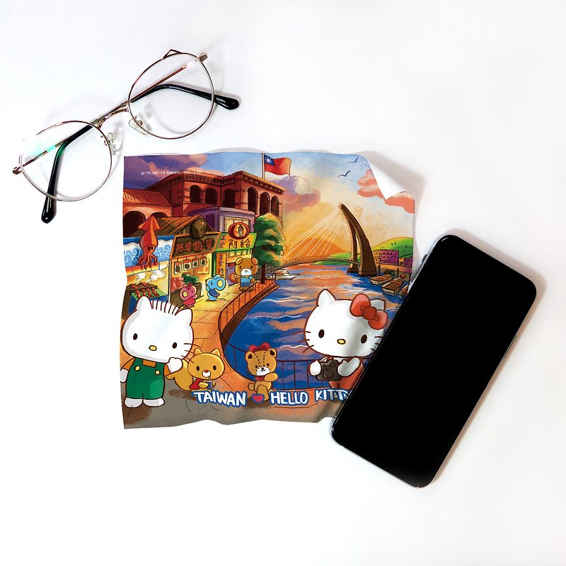Hello Kitty Universal Cloth Sightseeing Freshwater Taiwan Limited = Cloth Exclusive = Sanrio authorized - Eyeglass Cases & Cleaning Cloths - Other Materials Multicolor