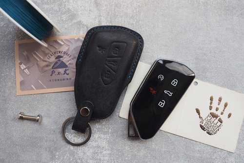 皮俠客PXK手工皮具 大眾福斯Volkswagen車鑰匙套 純手工牛皮 客製化刻字禮物 訂製
