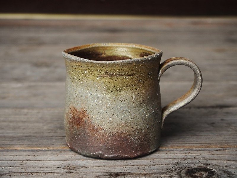 Bizen coffee cup _ c 3 - 0 35 - แก้วมัค/แก้วกาแฟ - ดินเผา สีนำ้ตาล