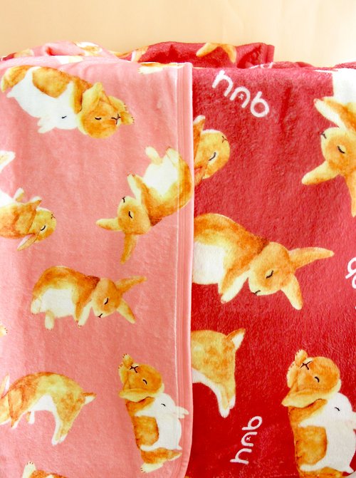 hopnbounce 兔子 小兔 毛毯 空調毯 暖暖毯 被毯 披毯 保暖毯 寵物蓋毯
