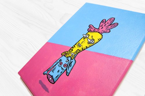ciaooo 蘿蔔男子 / 禮物 / 無框畫 / (附掛勾) / 25.5x17.5cm【小型】