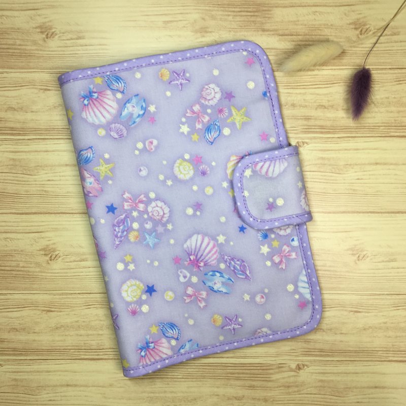 Dream Purple Baby Handbook / Mom Handbook / A5 Handbag Cloth Book - ปกหนังสือ - ผ้าฝ้าย/ผ้าลินิน สีม่วง