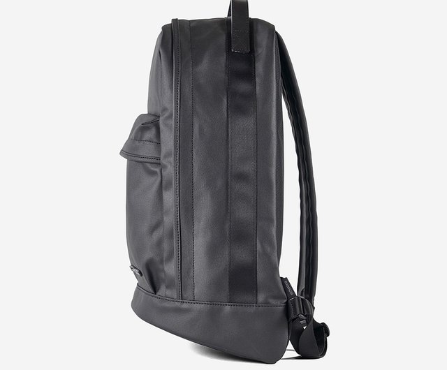 Mi pac black 2025 leather backpack