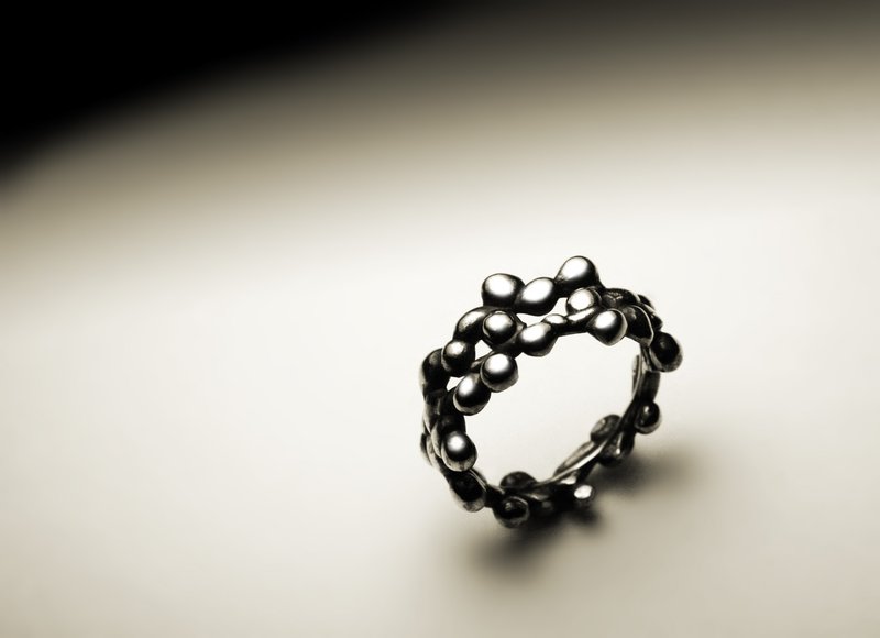 Narrow Silver wire Silver grain ring - General Rings - Other Metals Silver