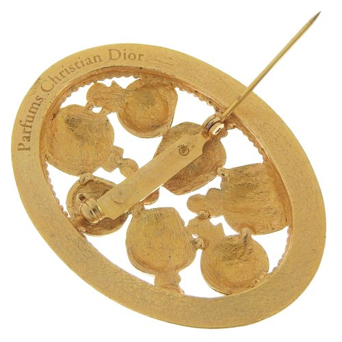 美品 ヴィンテージディオール ブローチ Dior ディオールパヒューム 楽天市場】中古 ディオール ブローチ ゴールド 香水セット ミス