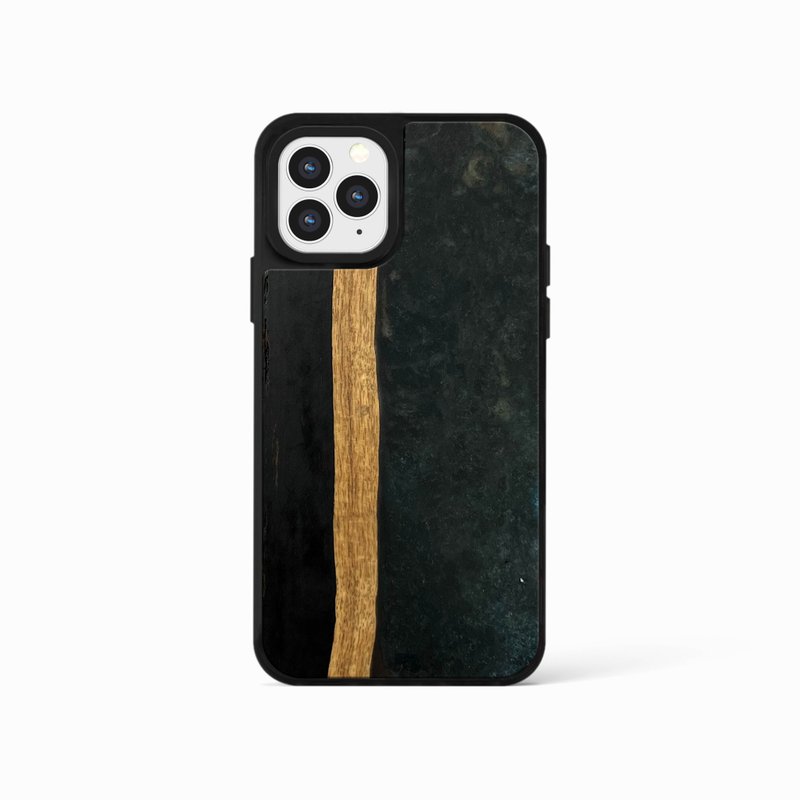 iPhone16ProMax epoxy wooden resin phone case - Warlock - Phone Cases - Wood Multicolor