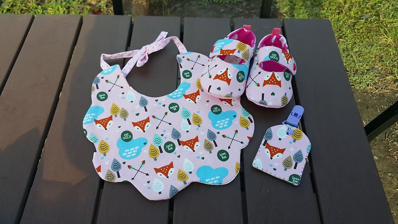 Cute little baby fox births gift three groups (12cm) [] SET3160702 - Baby Gift Sets - Cotton & Hemp Multicolor