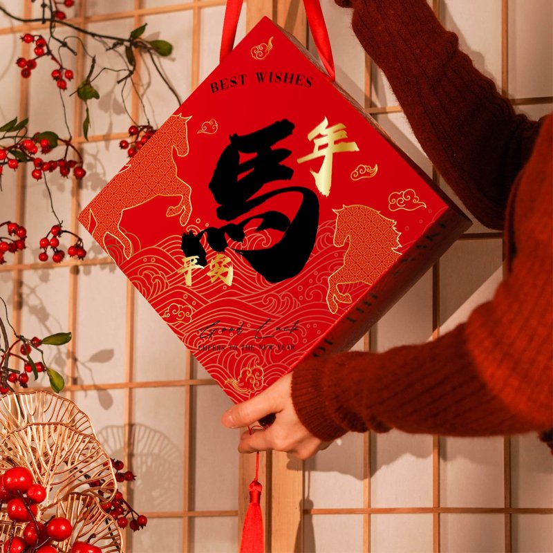 馬年ギフト 2026新年ギフト 季節のギフト【一定金額以上で無料箔押し / 1点から送料無料】 - ティーバッグ・茶葉 - 紙 レッド