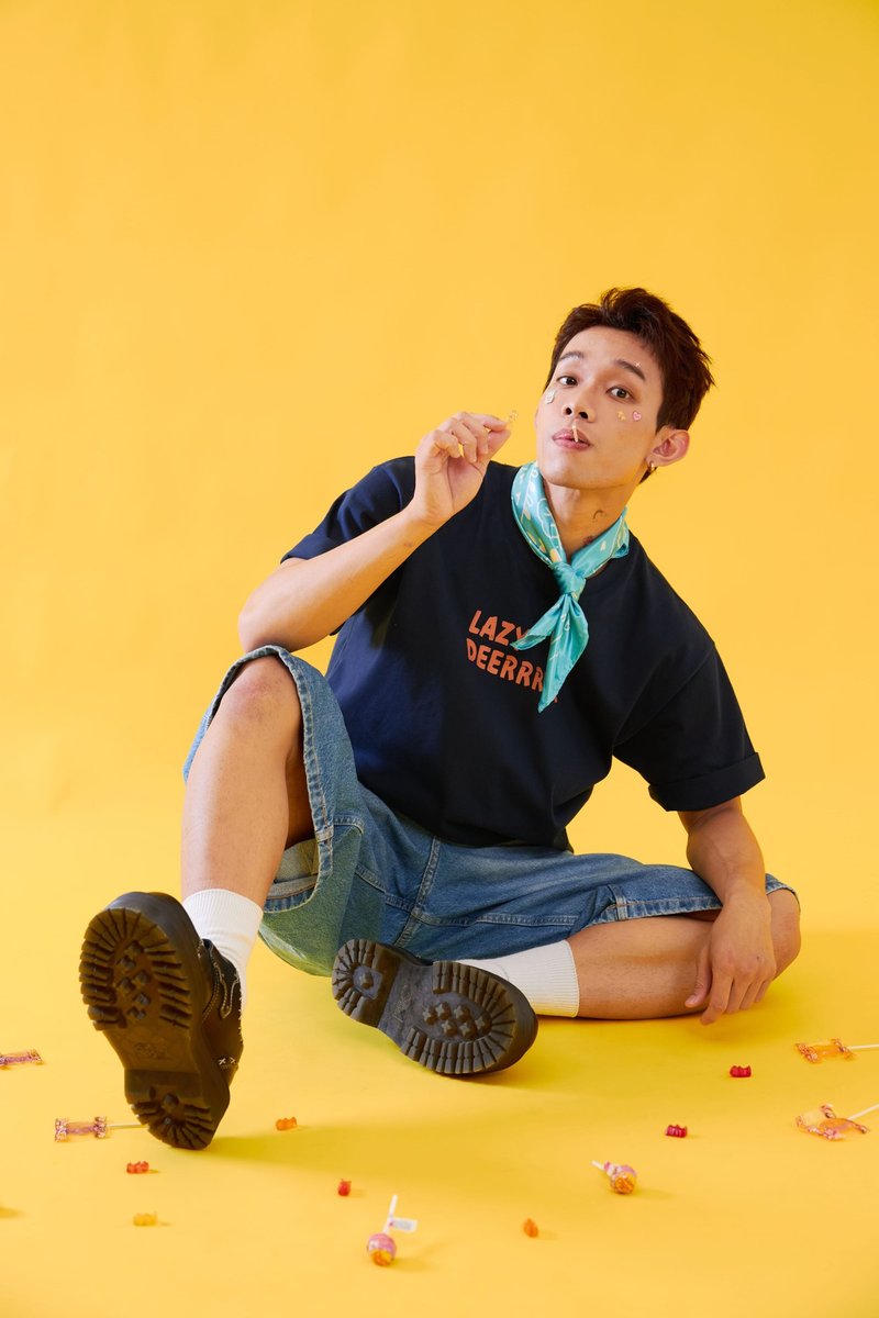 限定品 懶得走鹿（ランダズルルー）スカーフ クラシックブルー - スカーフ - コットン・麻 ブルー