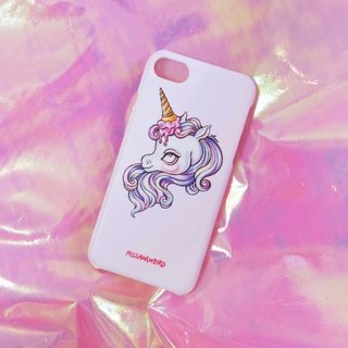 **在庫のあるクリアランス**ダークスウィートウィンドイラストアイスクリームユニコーンiPhoneケース