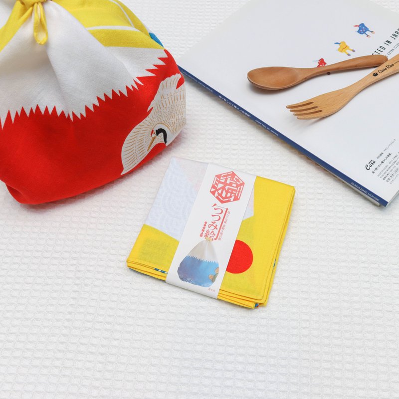 京都風呂敷包巾-cochae 中巾-富士山 - 手帕 - 棉．麻 