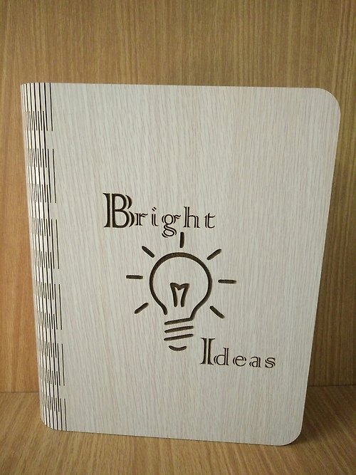 木頭方程式 【客製化禮物】A5一體成型筆記本─Bright Ideas 手帳/文具/筆記