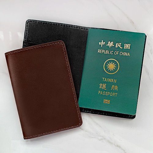 Feigoh馡閣 【交換禮物】【聖誕禮物】真皮旅遊經典卡套護照夾