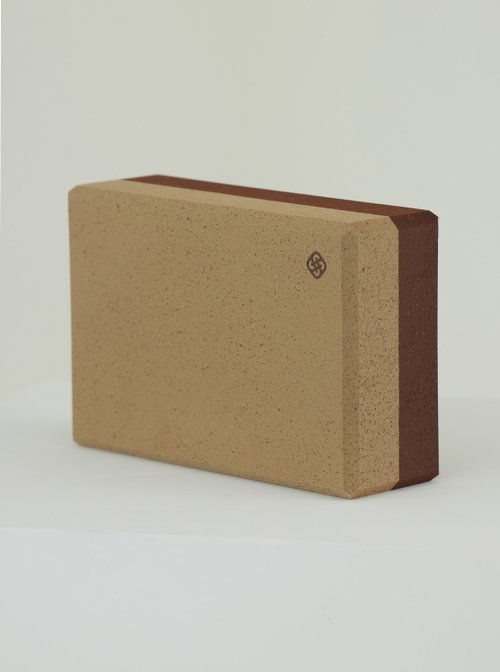 S2N 【S2N】NON-SLIP YOGA BLOCK 臺製軟木EVA瑜珈磚 Brownie Classic