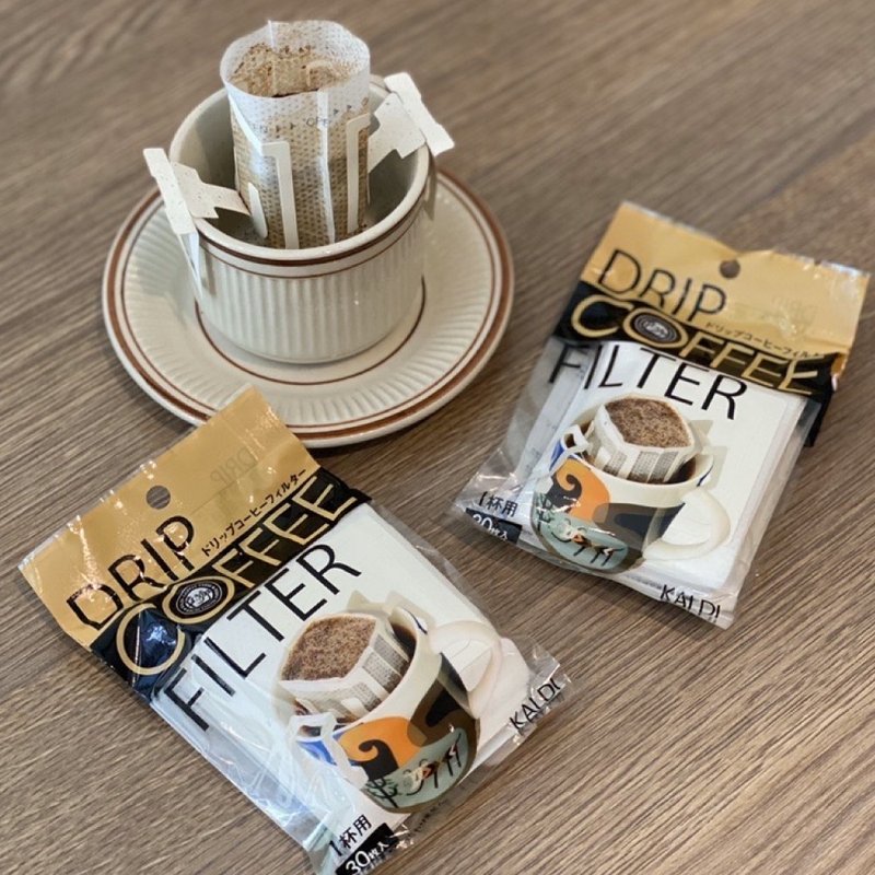 Large-caliber filter hanging coffee bag - 30 pieces into the empty bag without coffee powder office brewing and economical - เครื่องทำกาแฟ - ผ้าฝ้าย/ผ้าลินิน สีกากี