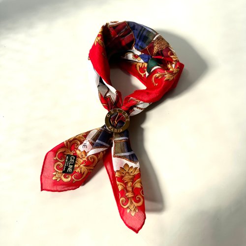 【 Old Bones Vintage 】 CELINE大金環絲巾釦D12 vintage