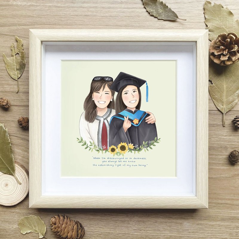 Additional purchases | Nordic texture square photo frame | with output illustration - Picture Frames - Paper 