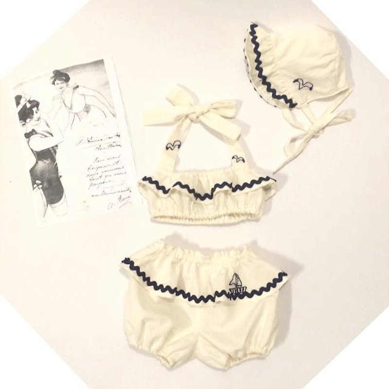 Baby bikini Marin - Other - Cotton & Hemp White