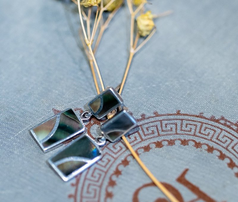 祖母貝耳環 - 西洋古董首飾 - 耳環/耳夾 - 純銀 
