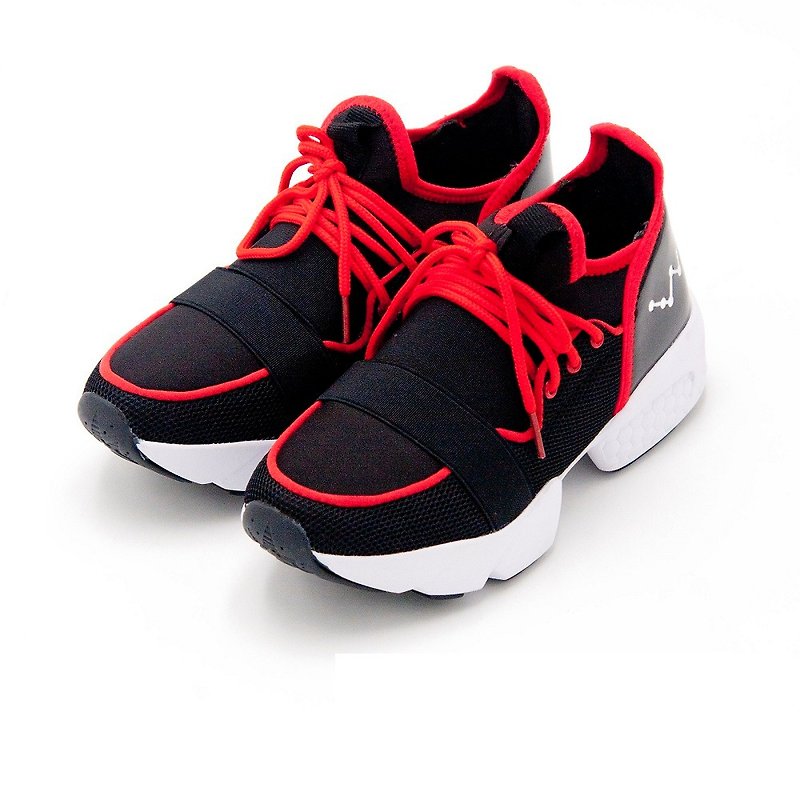 WALKING ZONE (Female) Trendy Women's Shoes with Increased Elasticity-Black - Women's Casual Shoes - Other Man-Made Fibers 