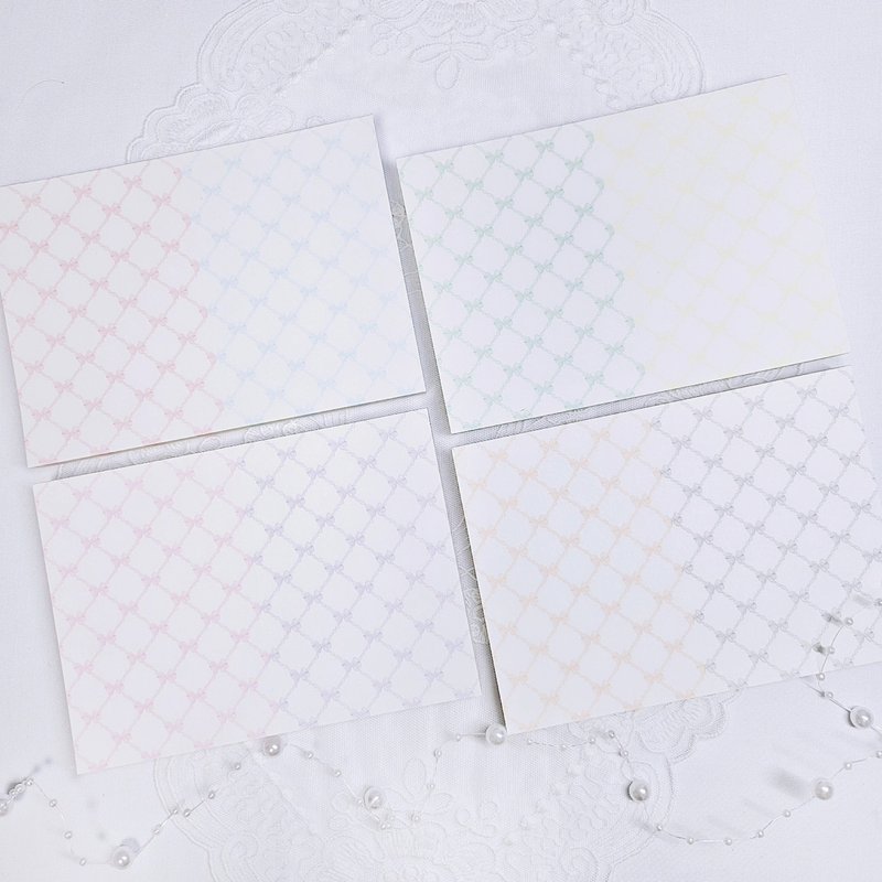 colored ribbon memo note - 貼紙 - 紙 