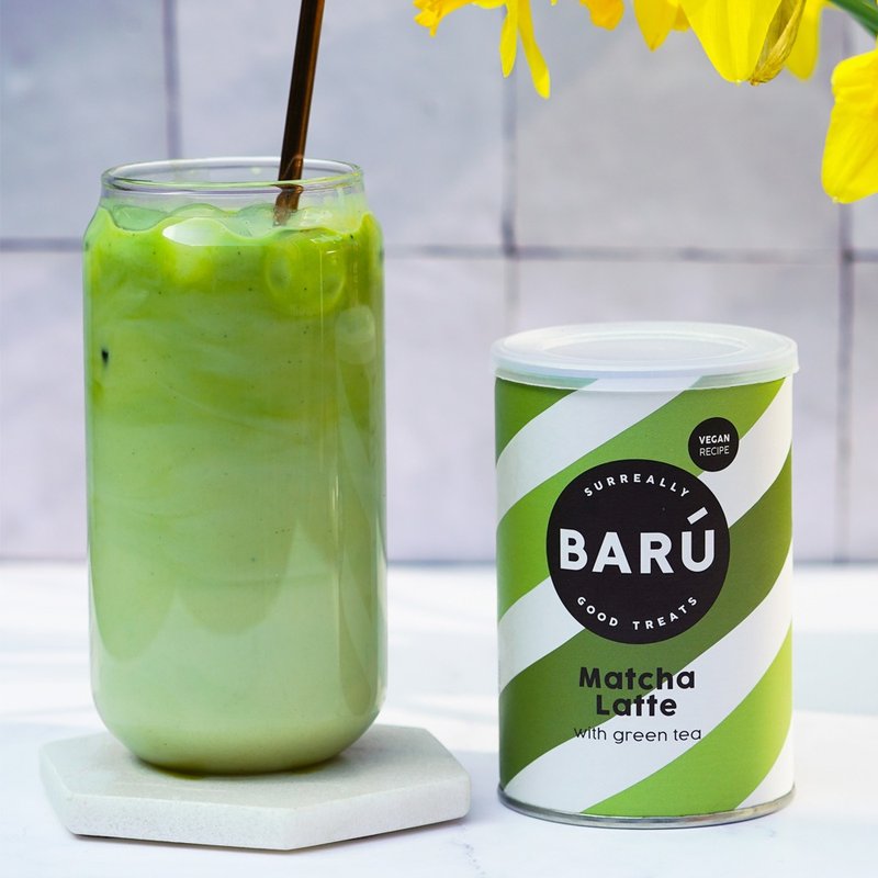 [Hot Drinks in Winter] BARU Matcha Latte 250g - อาหารเสริมและผลิตภัณฑ์สุขภาพ - กระดาษ 