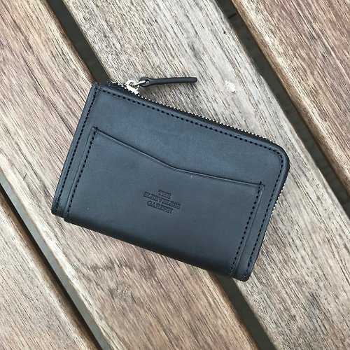 The Sleeveless Garden Coin zip purse /Black