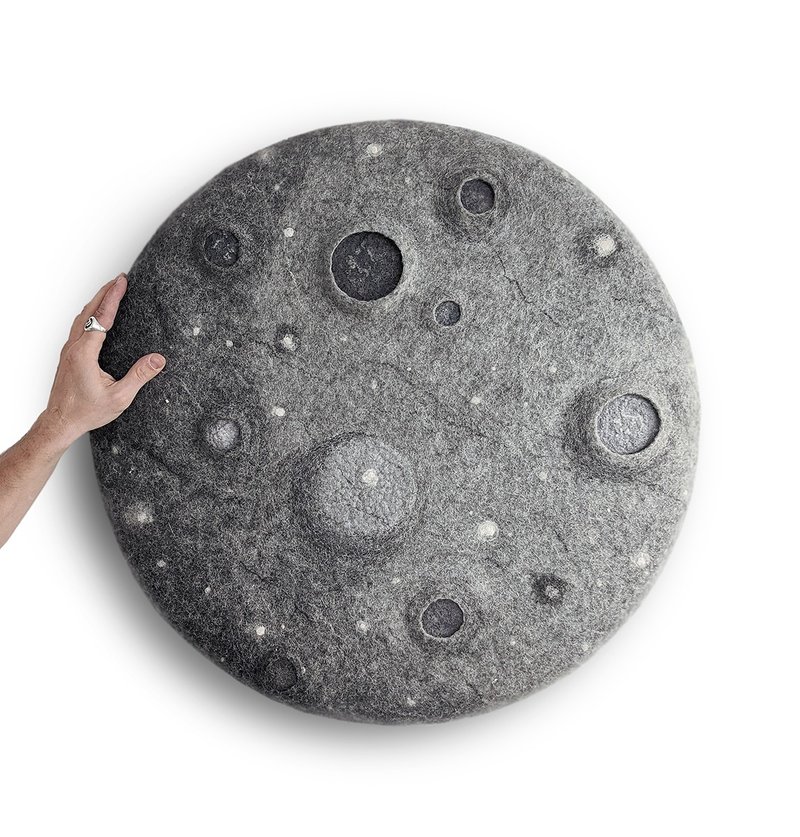 Acoustic panel 'LUNA' - 壁貼/牆壁裝飾 - 羊毛 灰色
