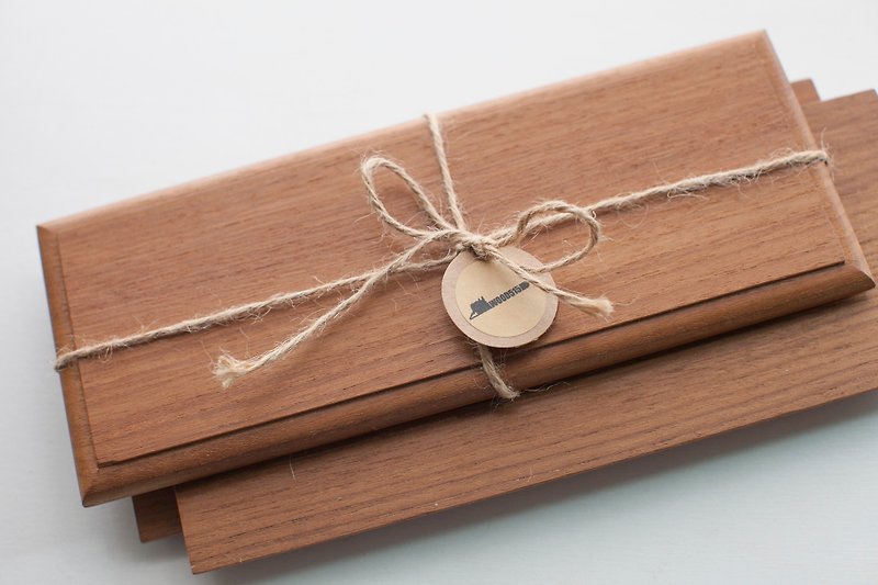 チークの木ログディナープレートブティックデコレーションベース - 小皿 - 木製 ブラウン