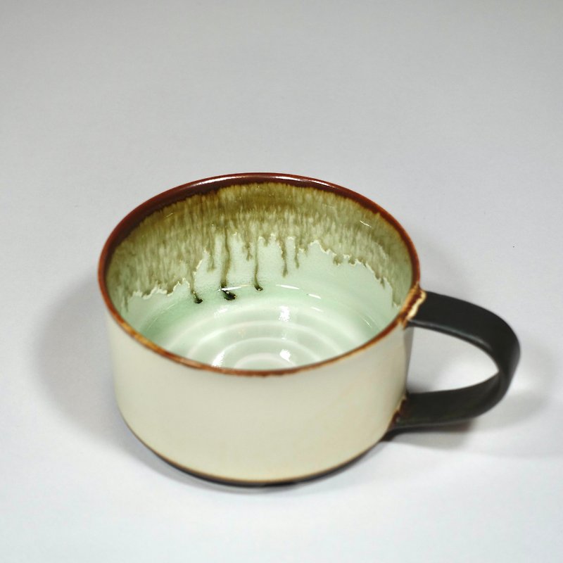 瓷 杯子 白色 - 磨人瓷器馬克杯 (M=200ml)