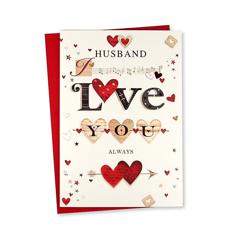 Love you wholeheartedly [Paper Rose-Card Valentine Series] - การ์ด/โปสการ์ด - กระดาษ หลากหลายสี