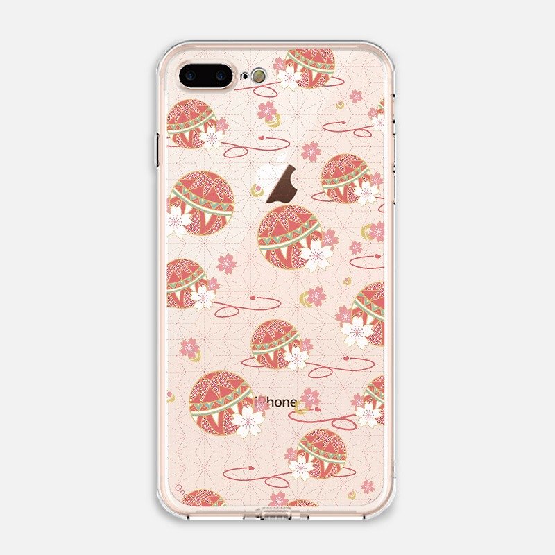 Japanese Painting 【Colored Balls】crystals phone case - Phone Cases - Plastic Transparent