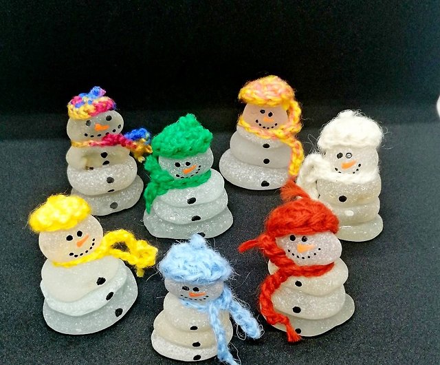 クリスマス ツリーの装飾。シー グラス Snowman.Christmas 雪だるま