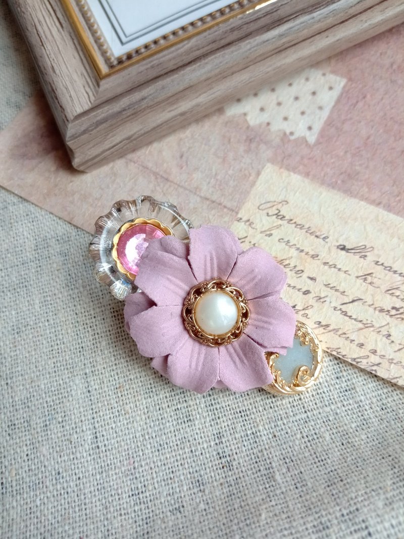 wow Handmade-Garden Elf Button Press Hair Clip Hair Accessories - เครื่องประดับผม - วัสดุอื่นๆ 